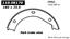 2000 BMW Z8 Parking Brake Shoe CE 111.08170