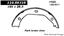 2001 BMW 540i Parking Brake Shoe CE 111.08310