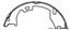 2007 Ford E-250 Parking Brake Shoe CE 111.08540