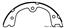 2005 Nissan Xterra Parking Brake Shoe CE 111.08690