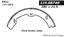 Parking Brake Shoe CE 111.08740