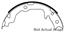 2013 Jeep Patriot Parking Brake Shoe CE 111.08861