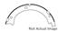 2013 Cadillac XTS Parking Brake Shoe CE 111.09330