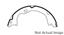 2011 Jeep Wrangler Parking Brake Shoe CE 111.09410