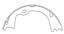 Parking Brake Shoe CE 111.09620