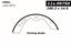 Parking Brake Shoe CE 111.09750