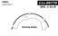 2010 Cadillac SRX Parking Brake Shoe CE 111.09770