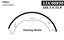 Parking Brake Shoe CE 111.09830