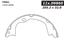 2012 Jeep Grand Cherokee Parking Brake Shoe CE 111.09860