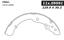 2012 Volkswagen Jetta Drum Brake Shoe CE 111.09991