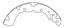 Drum Brake Shoe CE 111.10590