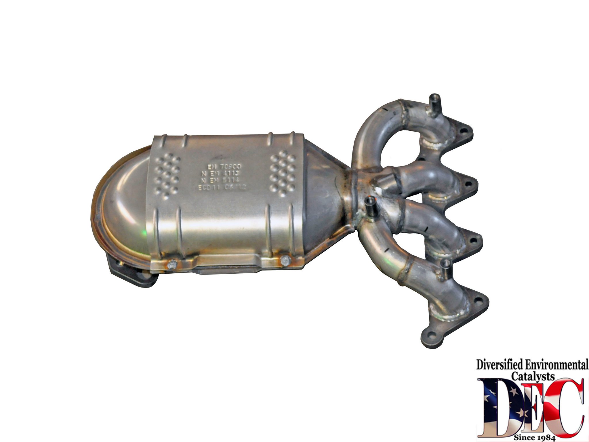 2009 Kia Rio Exhaust Manifold with Integrated Catalytic Converter