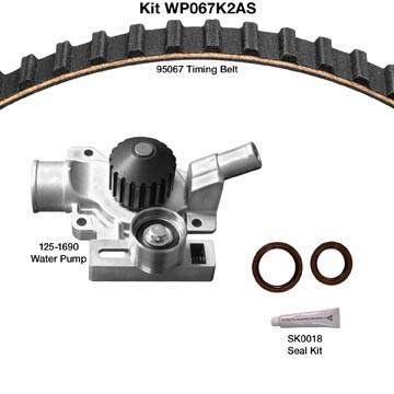 1991 Mercury Tracer Engine Timing Belt Kit with Water Pump DY WP067K2AS