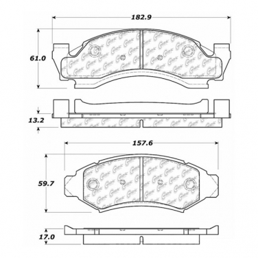 Disc Brake Pad Set CE 104.03750