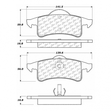 Disc Brake Pad Set CE 104.07910