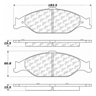 Disc Brake Pad Set CE 104.08040