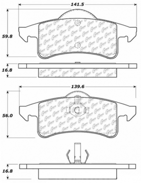 Disc Brake Pad Set CE 106.07910