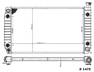 Radiator GP 1475C