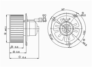 HVAC Blower Motor GP 2311235