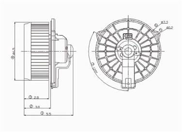 HVAC Blower Motor GP 2311504