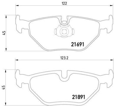 Disc Brake Pad Set PA 355007981