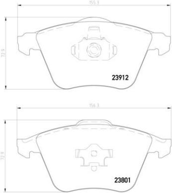 Disc Brake Pad Set PA 355012281