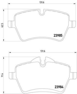 Disc Brake Pad Set PA 355012341