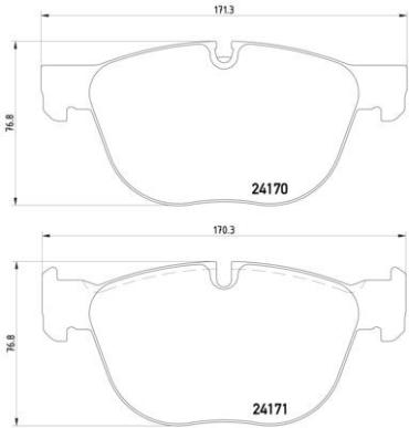 Disc Brake Pad Set PA 355012541