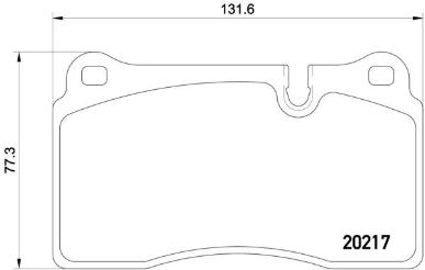 Disc Brake Pad Set PA 355013201