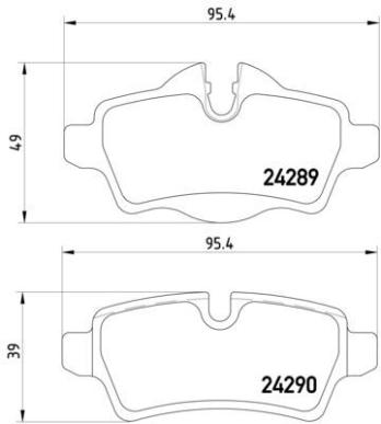 Disc Brake Pad Set PA 355013661