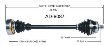 CV Axle Shaft SA AD-8087