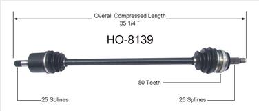 CV Axle Shaft SA HO-8139