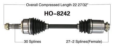 CV Axle Shaft SA HO-8242