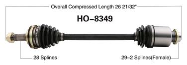 CV Axle Shaft SA HO-8349