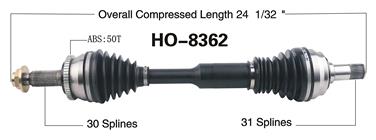 CV Axle Shaft SA HO-8362