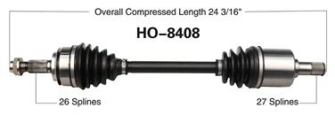 CV Axle Shaft SA HO-8408