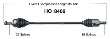 CV Axle Shaft SA HO-8409