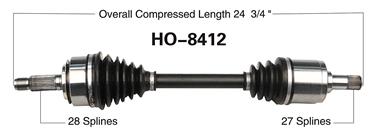 CV Axle Shaft SA HO-8412