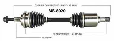 CV Axle Shaft SA MB-8020