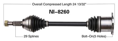 CV Axle Shaft SA NI-8260