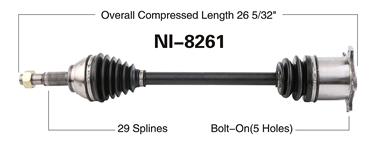 CV Axle Shaft SA NI-8261