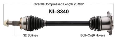 CV Axle Shaft SA NI-8340