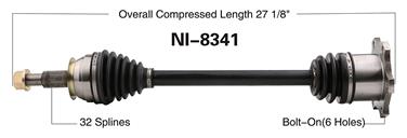 CV Axle Shaft SA NI-8341