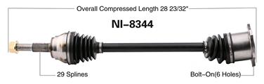 CV Axle Shaft SA NI-8344