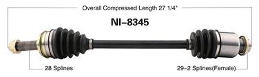 CV Axle Shaft SA NI-8345