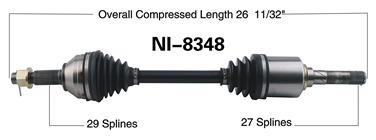 CV Axle Shaft SA NI-8348