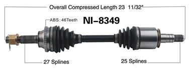 CV Axle Shaft SA NI-8349