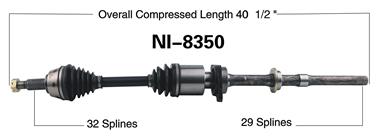 CV Axle Shaft SA NI-8350