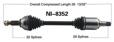 CV Axle Shaft SA NI-8352