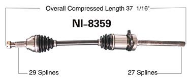 CV Axle Shaft SA NI-8359